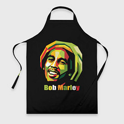 Фартук кулинарный Bob Marley Smile, цвет: 3D-принт
