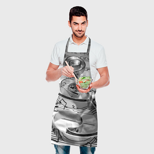 Фартук Скрипичный ключ / 3D-принт – фото 2