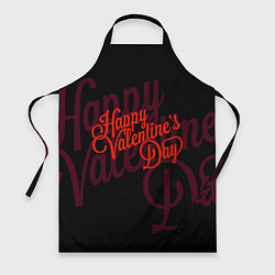 Фартук кулинарный С днем святого Валентина, цвет: 3D-принт