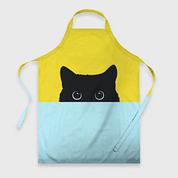 Фартук Черный кот выглядывает