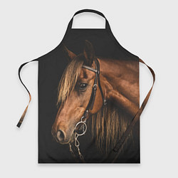 Фартук кулинарный Взгляд коня, цвет: 3D-принт