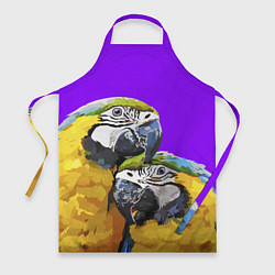 Фартук кулинарный Попугайчики, цвет: 3D-принт