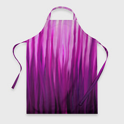 Фартук кулинарный Фиолетово-черные краски, цвет: 3D-принт