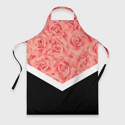 Фартук кулинарный Розовые розы, цвет: 3D-принт