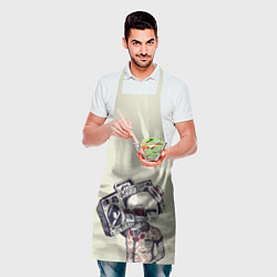 Фартук кулинарный Череп, цвет: 3D-принт — фото 2