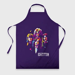 Фартук кулинарный Led Zeppelin: Violet Art, цвет: 3D-принт