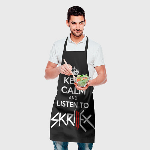 Фартук Keep Calm & Skrillex / 3D-принт – фото 2