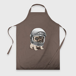 Фартук кулинарный Мопс космонавт, цвет: 3D-принт