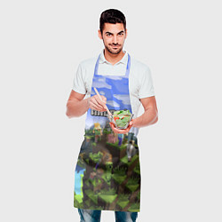 Фартук кулинарный Майнкрафт: Андрей, цвет: 3D-принт — фото 2