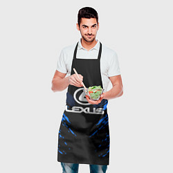 Фартук кулинарный Lexus: Blue Anger, цвет: 3D-принт — фото 2