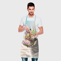 Фартук кулинарный Пикачу-девочка, цвет: 3D-принт — фото 2