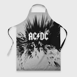 Фартук кулинарный AC/DC: Grey & Black, цвет: 3D-принт