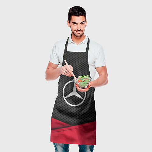 Фартук Mercedes Benz: Grey Carbon / 3D-принт – фото 2