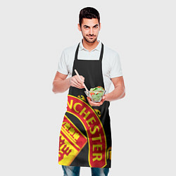 Фартук кулинарный FC Man United: Black Exclusive, цвет: 3D-принт — фото 2