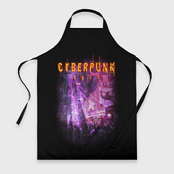 Фартук кулинарный Cyberpunk 2077: Neon City, цвет: 3D-принт