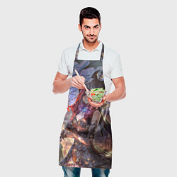 Фартук кулинарный Ярость Бахамута, цвет: 3D-принт — фото 2