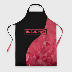 Фартук кулинарный Black Pink: Pink Polygons, цвет: 3D-принт