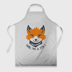 Фартук кулинарный Hello Fox, цвет: 3D-принт