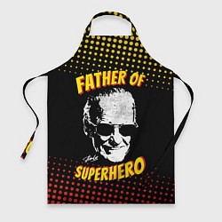 Фартук кулинарный Stan Lee: Father of Superhero, цвет: 3D-принт