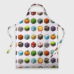 Фартук кулинарный Minecraft Cubes, цвет: 3D-принт
