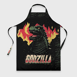 Фартук кулинарный Flame Godzilla, цвет: 3D-принт