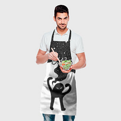 Фартук кулинарный Ъуъ съука - космос, цвет: 3D-принт — фото 2