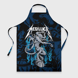 Фартук кулинарный Metallica - бес, цвет: 3D-принт