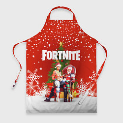 Фартук кулинарный FORTNITE НОВОГОДНИЙ, цвет: 3D-принт