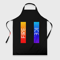Фартук кулинарный FIRE ICE, цвет: 3D-принт