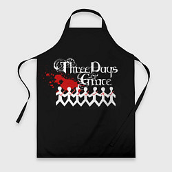 Фартук кулинарный Three days grace, цвет: 3D-принт