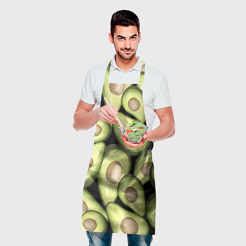 Фартук Avocado background / 3D-принт – фото 2