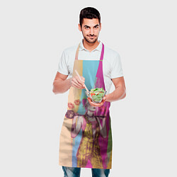 Фартук кулинарный Харли Квин, цвет: 3D-принт — фото 2