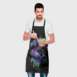 Фартук кулинарный Ядовитый Дракон, цвет: 3D-принт — фото 2