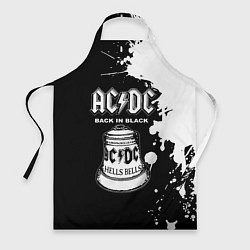 Фартук кулинарный ACDC Back in Black, цвет: 3D-принт