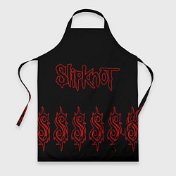 Фартук кулинарный Slipknot 5, цвет: 3D-принт