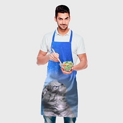 Фартук кулинарный Кот и космос, цвет: 3D-принт — фото 2