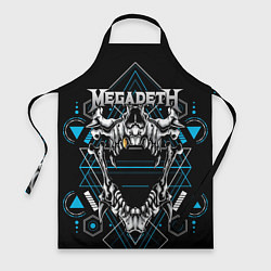 Фартук кулинарный Megadeth, цвет: 3D-принт