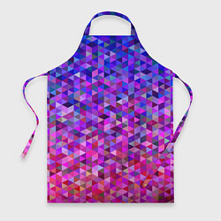 Фартук кулинарный Треугольники мозаика пиксели, цвет: 3D-принт