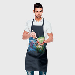 Фартук кулинарный WORLD COLLIDE, цвет: 3D-принт — фото 2