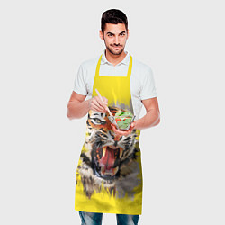 Фартук кулинарный Оскал тигра, цвет: 3D-принт — фото 2