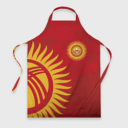 Фартук кулинарный Киргизия, цвет: 3D-принт