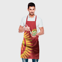 Фартук кулинарный Киргизия, цвет: 3D-принт — фото 2