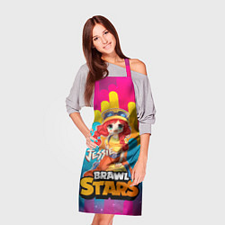 Фартук кулинарный Jessie Brawl Stars anime style, цвет: 3D-принт — фото 2