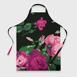 Фартук кулинарный Розы, цвет: 3D-принт