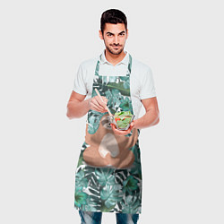 Фартук кулинарный Ленивец Йог, цвет: 3D-принт — фото 2