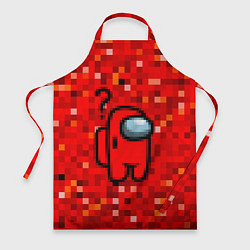 Фартук кулинарный Pixel Among Us, цвет: 3D-принт