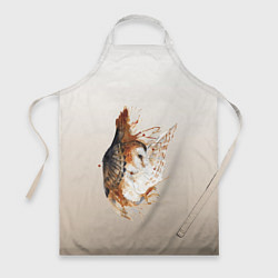 Фартук кулинарный Летящая сова рисунок, цвет: 3D-принт