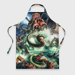 Фартук кулинарный Ктулху Лавкрафт, цвет: 3D-принт