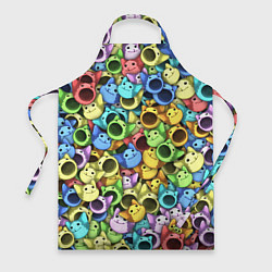 Фартук кулинарный Цветные Поп Котики, цвет: 3D-принт