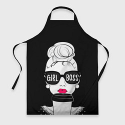 Фартук кулинарный Girl Boss, цвет: 3D-принт